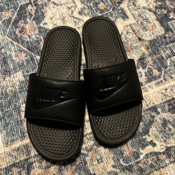 Nike Other - Nike Black Slide Sandals - Cushioned Footbed